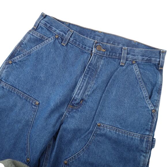 Carhartt B73-DST Denim Double Knee Baggy Carpenter Pants - Picture 5 of 10